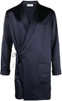 Saint Laurent SS23 Solid Color Lace-Up Long Sleeve Jacket Navy Blue 735173Y001W4000 Saint Laurent SS23 Solid Color Lace-Up Long Sleeve Jacket Navy Blue 735173Y001W4000