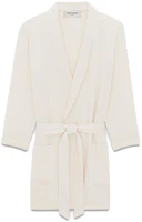 Saint Laurent SS23 Solid Crepe Satin Belted Blazer Jacket Gray White 736638Y3G369601 Saint Laurent SS23 Solid Crepe Satin Belted Blazer Jacket Gray White 736638Y3G369601