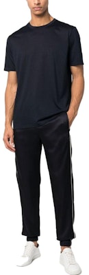 圣罗兰 SS23 男士刺绣标志圆领T恤 靛蓝蓝色 737953Y36HA4010 Lookbook 圣罗兰 SS23 男士刺绣标志圆领T恤 靛蓝蓝色 737953Y36HA4010