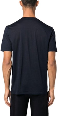 圣罗兰 SS23 男士刺绣标志圆领T恤 靛蓝蓝色 737953Y36HA4010 Shop 圣罗兰 SS23 男士刺绣标志圆领T恤 靛蓝蓝色 737953Y36HA4010