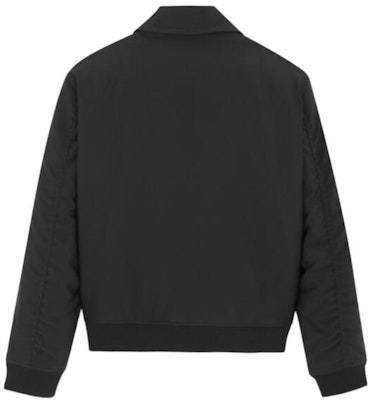 SAINT LAURENT SS24 Black Solid-Colored Pilot Jacket 779707Y6D381000 Lookbook SAINT LAURENT SS24 Black Solid-Colored Pilot Jacket 779707Y6D381000