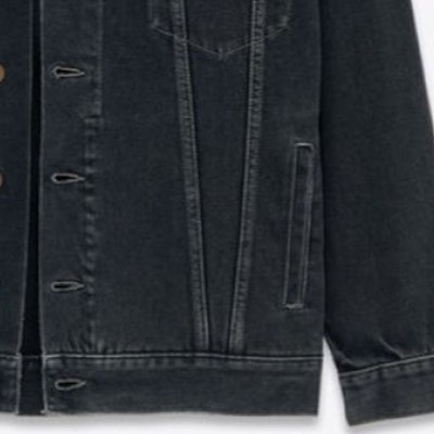 SAINT LAURENT SS24 Washed Black Denim Jacket Single-Breasted Loose Fit. 730958Y07TE3962 Cheap SAINT LAURENT SS24 Washed Black Denim Jacket Single-Breasted Loose Fit. 730958Y07TE3962