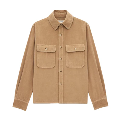Saint Laurent SS24 Brown Solid Single-Breasted Long Sleeve Jacket for Men 795555Y34SC2061