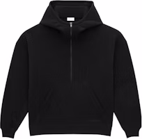 Saint Laurent SS24 Logo Embroidered Half-Zip Sweatshirt Black 802136Y36SW1000 Saint Laurent SS24 Logo Embroidered Half-Zip Sweatshirt Black 802136Y36SW1000