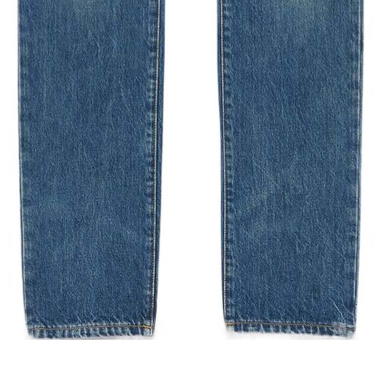 Purchase SAINT LAURENT SS24 男士低腰鈕扣淺藍牛仔褲 597052YV970-5017