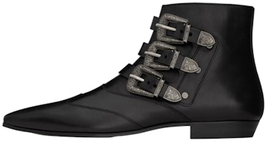 Saint Laurent Stan 'Black Leather Boot' 68724428N001000 Saint Laurent Stan 'Black Leather Boot' 68724428N001000