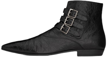 Saint Laurent Stan Boot 'Crocodile-Embossed Black' 68726125S001000 Saint Laurent Stan Boot 'Crocodile-Embossed Black' 68726125S001000