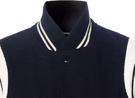 Sizing Saint Laurent Striped Casual Single-Breasted Baseball Jacket - Unisex Black 354718Y180W1070