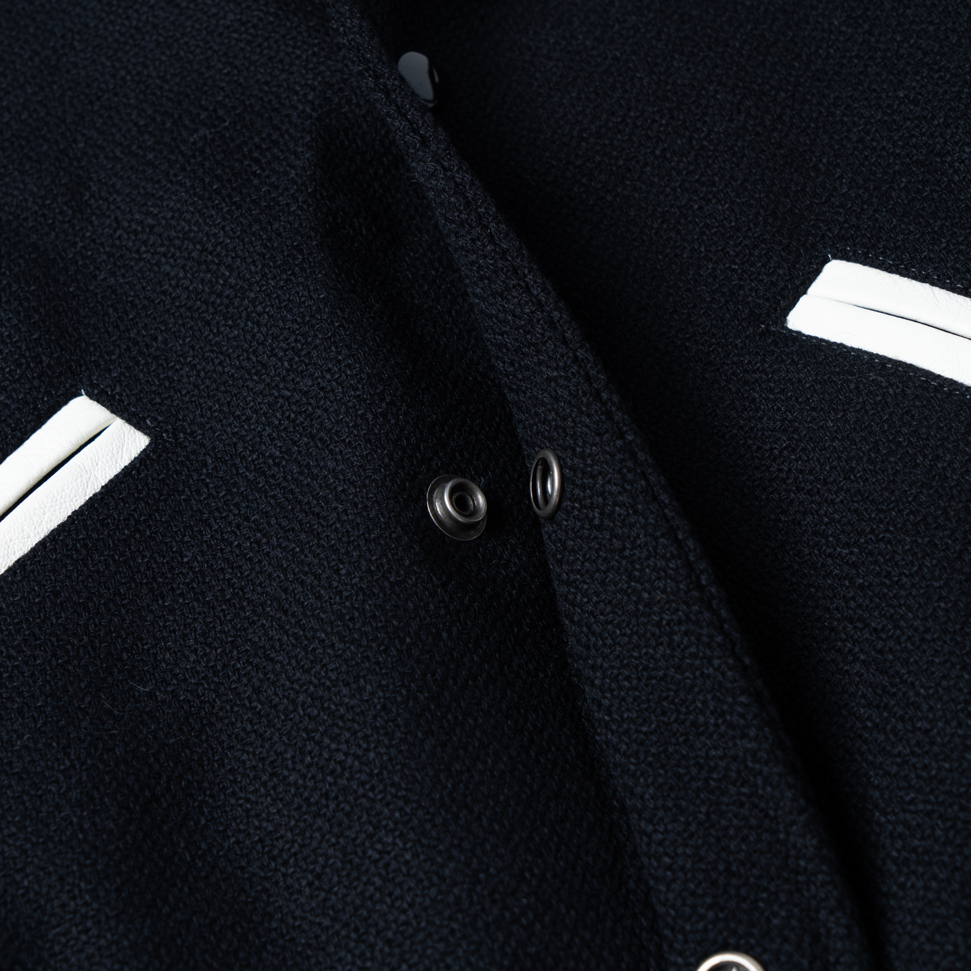 Cheap Saint Laurent 條紋單排扣棒球外套 黑色 休閒男女款 354718Y180W1070