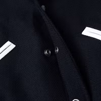 Cheap Saint Laurent Striped Casual Single-Breasted Baseball Jacket - Unisex Black 354718Y180W1070