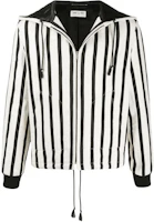 Saint Laurent Striped Zip-Up Colorblock Hoodie Jacket for Men 609239Y3A391095 Saint Laurent Striped Zip-Up Colorblock Hoodie Jacket for Men 609239Y3A391095