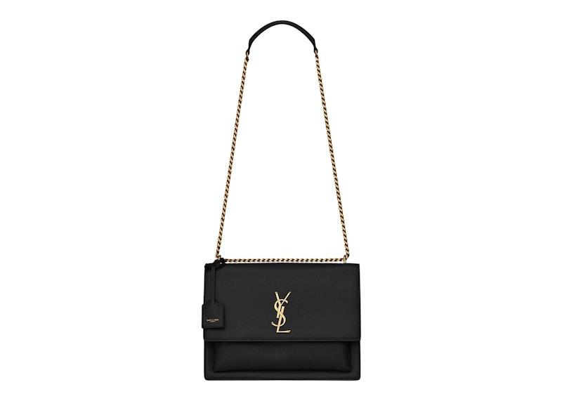 Saint Laurent Sunset Chain Bag Large Noir