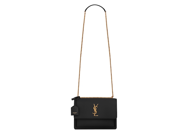 Saint Laurent Sunset Chain Bag Medium Noir
