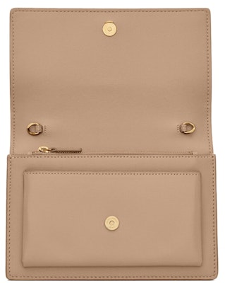 Saint Laurent Sunset Chain Wallet Dark Beige Lookbook Saint Laurent Sunset Chain Wallet Dark Beige