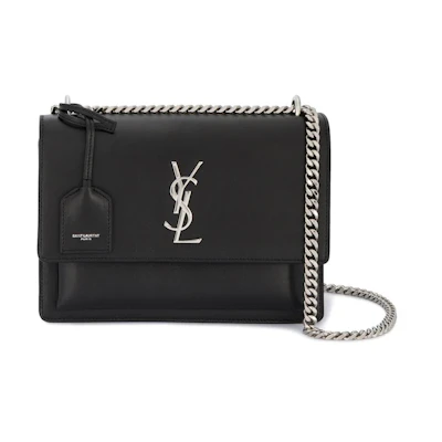 Saint Laurent Sunset Crossbody Bag Medium Black