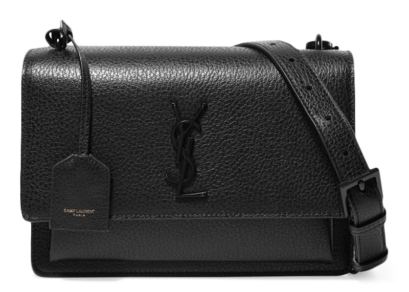 Saint Laurent Sunset Crossbody Medium Black