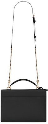 Saint Laurent Sunset Top Handle in Smooth Leather Black Order Saint Laurent Sunset Top Handle in Smooth Leather Black