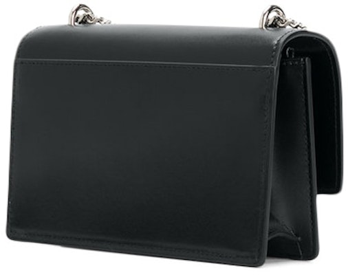 Saint Laurent Sunset Wallet on Chain Silver-tone Mini Black Order Saint Laurent Sunset Wallet on Chain Silver-tone Mini Black