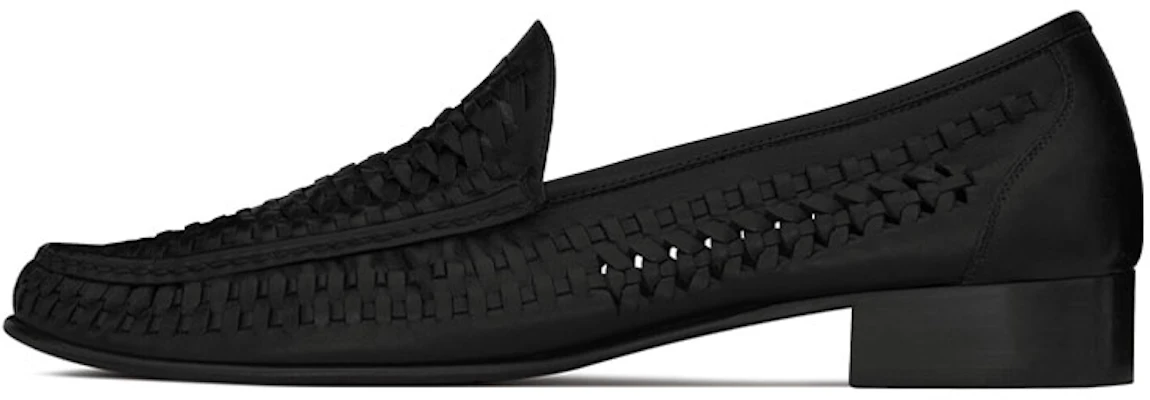 圣罗兰 Swann 乐福鞋 '黑色编织' 6490282O2001000 Buy 圣罗兰 Swann 乐福鞋 '黑色编织' 6490282O2001000