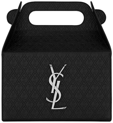 Saint Laurent Take-Away Box In Leather Black Buy Saint Laurent Take-Away Box In Leather Black