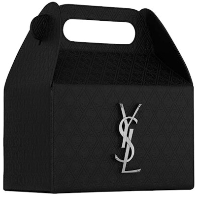 Saint Laurent Take-Away Box In Leather Black Lookbook Saint Laurent Take-Away Box In Leather Black
