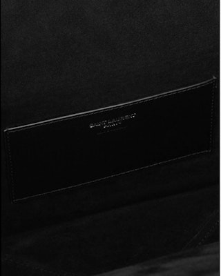 Saint Laurent Take-Away Box In Leather Black Shop Saint Laurent Take-Away Box In Leather Black
