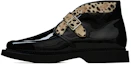 Buy Saint Laurent Teddy Buckle Mid-Top Boots 'Patent Black' 6675991TV801079