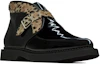 Lookbook Saint Laurent Teddy Buckle Mid-Top Boots 'Patent Black' 6675991TV801079