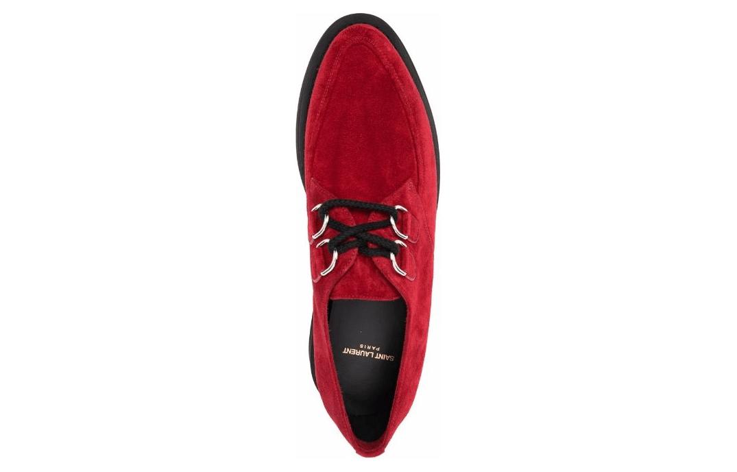 Purchase Saint Laurent Teddy Derby Loafer 'Pomegranate Red' 6688912W5006538
