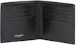 Lookbook Saint Laurent Tiny Cassandre East/West Bifold Wallet In Shiny Leather Black