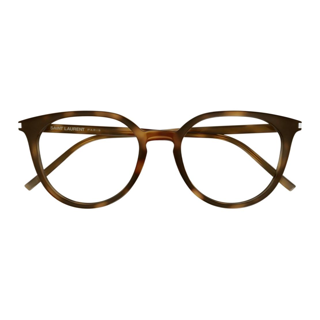 SAINT LAURENT Tortoiseshell Acetate Irregular Optical Glasses Unisex. SL681F 圖 3
