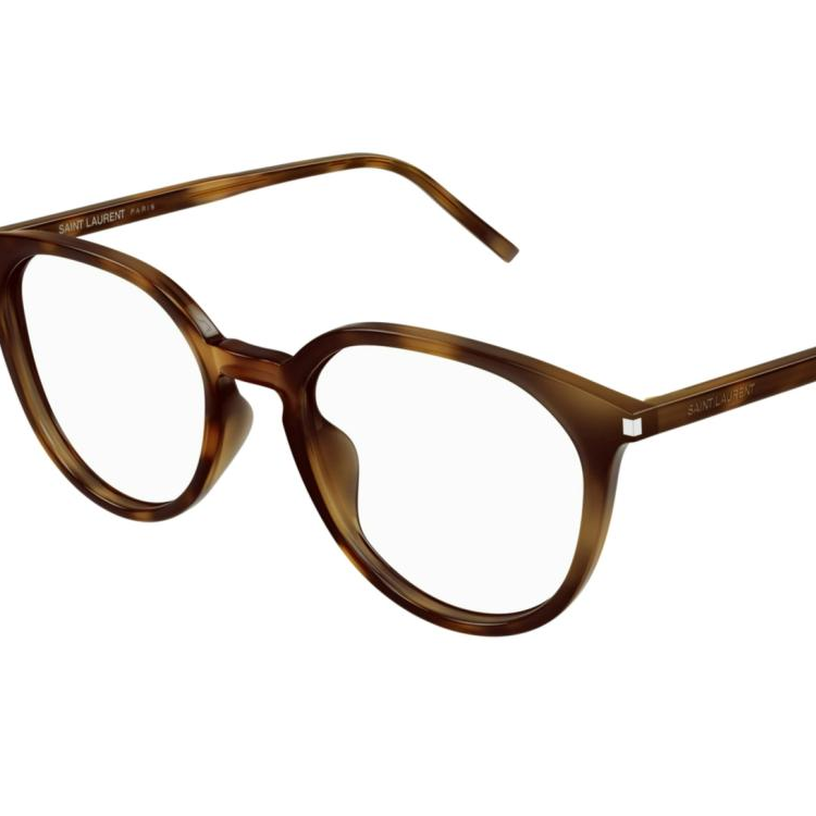 SAINT LAURENT Tortoiseshell Acetate Irregular Optical Glasses Unisex. SL681F 圖 4
