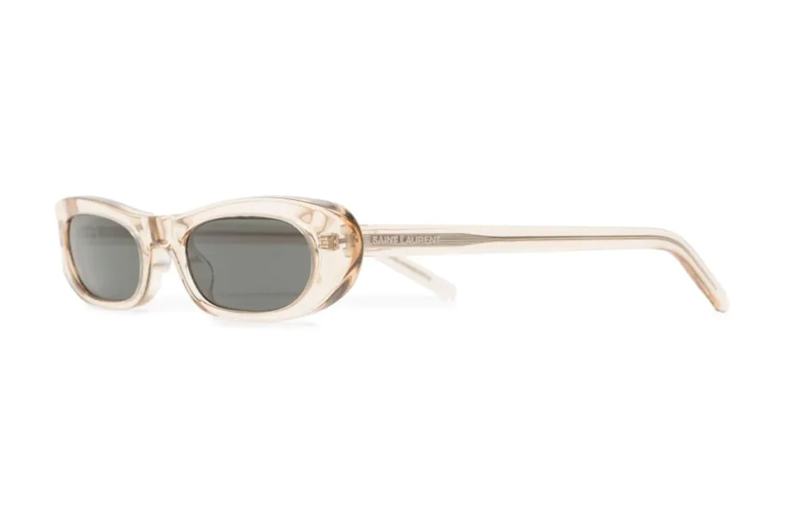 SAINT LAURENT Trendy Oval Sunglasses Men Clear Orange Comfortable Stylish Accessory SL557SHADE04NUDE-NUDE-GREY