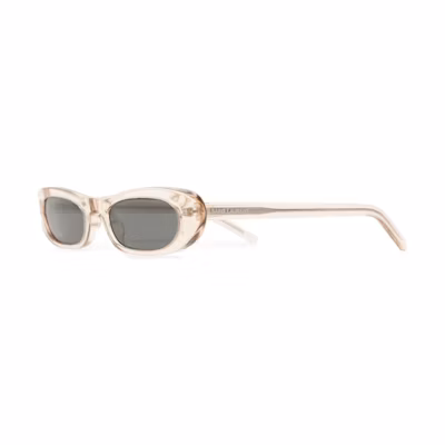 SAINT LAURENT Trendy Oval Sunglasses Men Clear Orange Comfortable Stylish Accessory SL557SHADE04NUDE-NUDE-GREY