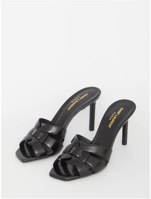 Saint Laurent Tribute Leather Mules 'Black Glacé' 669431AAAZY1000 Buy Saint Laurent Tribute Leather Mules 'Black Glacé' 669431AAAZY1000