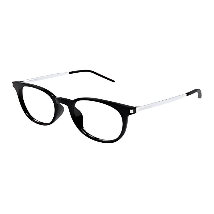 SAINT LAURENT Two-Tone Irregular Optical Glasses Unisex Black SL 683/F 001