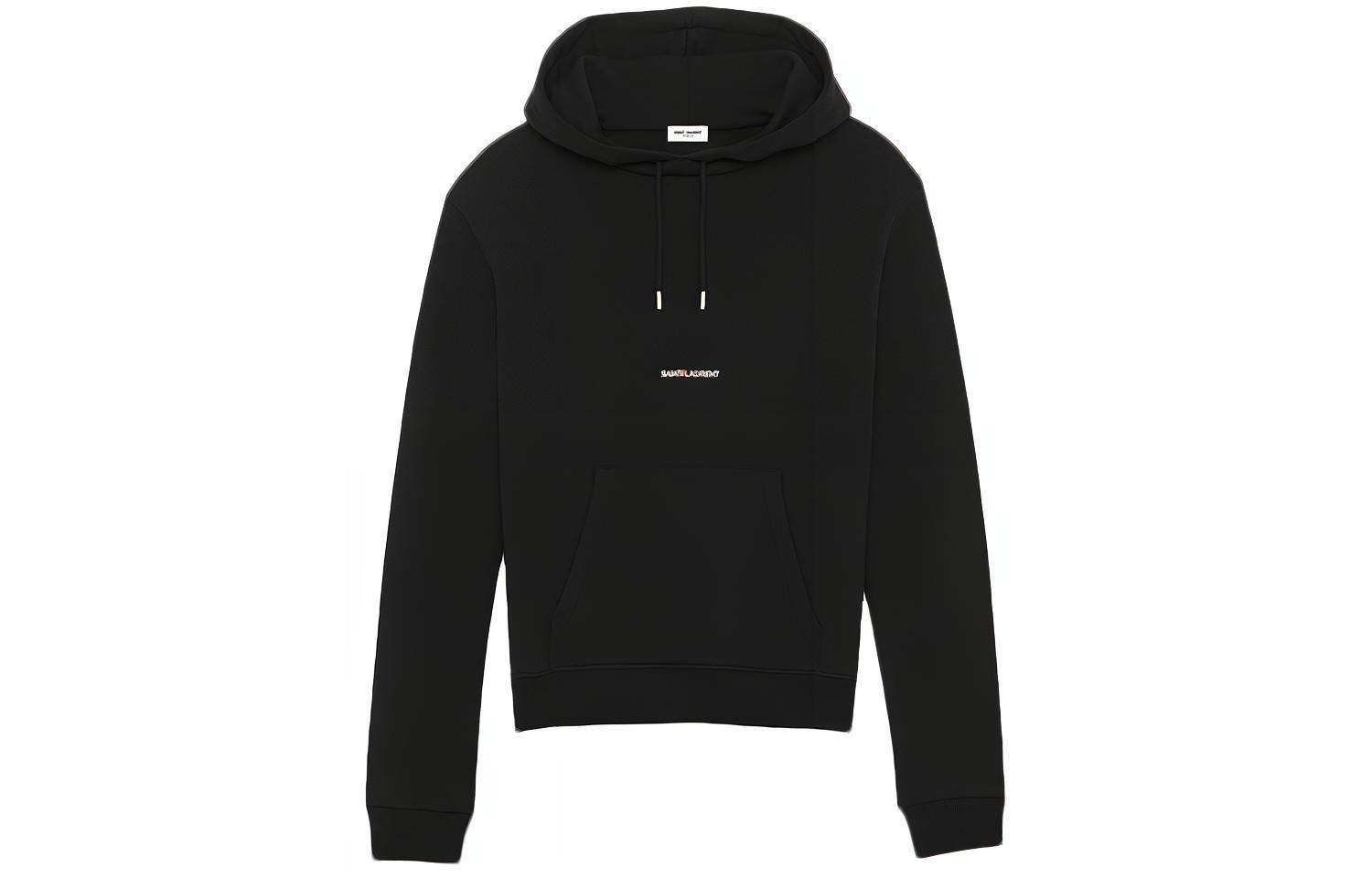 Order SAINT LAURENT Unisex Black Fleece Hoodie 464581YB2PG1000