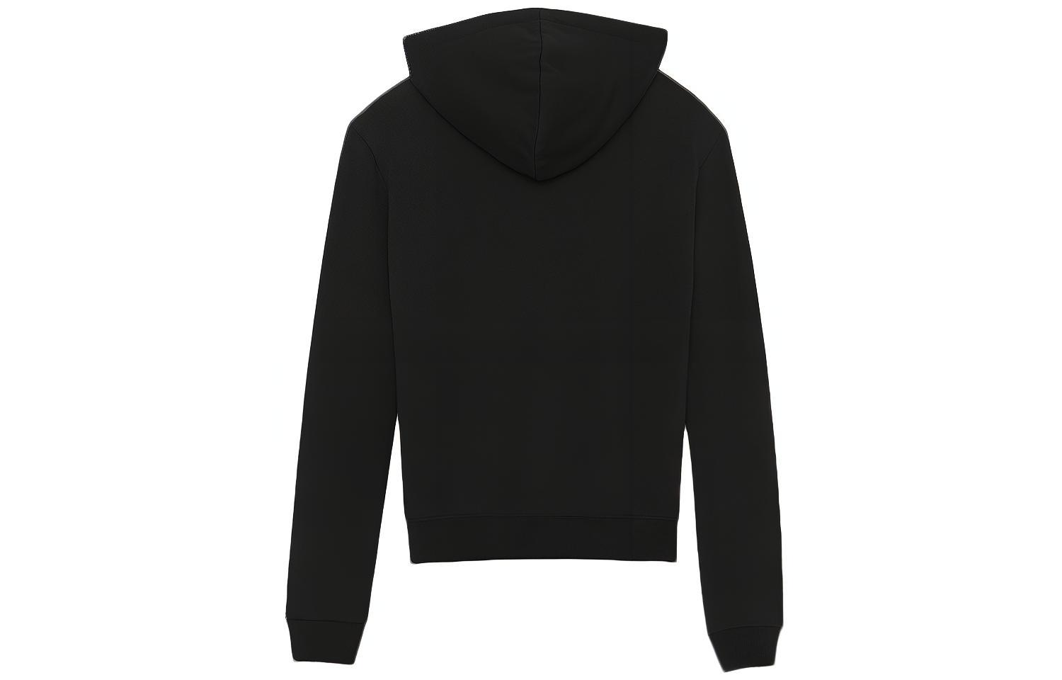 Lookbook SAINT LAURENT Unisex Black Fleece Hoodie 464581YB2PG1000