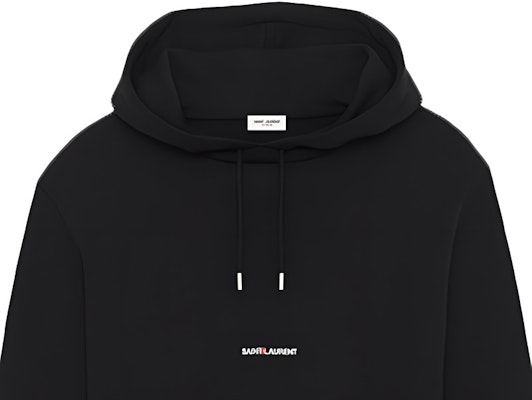 SAINT LAURENT Unisex Black Fleece Hoodie 464581YB2PG1000 Details for SAINT LAURENT Unisex Black Fleece Hoodie 464581YB2PG1000