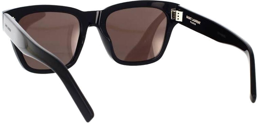 Saint Laurent Kacamata Hitam Unisex Acetate Tak Beraturan dengan Detail Logo. SL560001 Purchase Saint Laurent Kacamata Hitam Unisex Acetate Tak Beraturan dengan Detail Logo. SL560001