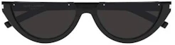 Lookbook Saint Laurent Unisex Black Irregular Sunglasses - Trendy Luxury Eyewear SL563001