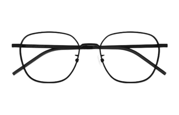 SAINT LAURENT Unisex Black Metal Irregular Optical Glasses Frame. SL646F001 圖 3