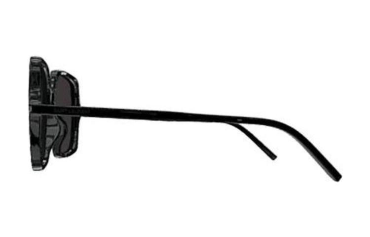 Saint Laurent Unisex Black Sunglasses with Side Logo and Irregular Frame Design SL591001 圖 4
