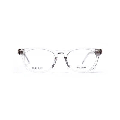 SAINT LAURENT Unisex Optical Glasses with Logo and Irregular Frame Design SL M123/F