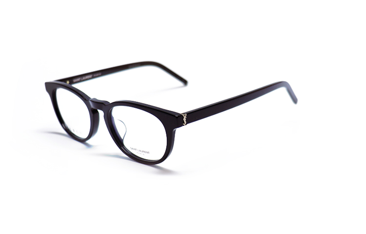 SAINT LAURENT Unisex Optical Glasses with Logo and Irregular Frame Design SL M123/F 圖 2