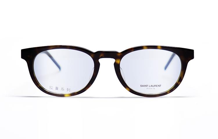 SAINT LAURENT Unisex Optical Glasses with Logo and Irregular Frame Design SL M123/F 圖 4