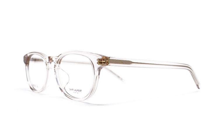 SAINT LAURENT Unisex Optical Glasses with Logo and Irregular Frame Design SL M123/F 圖 8