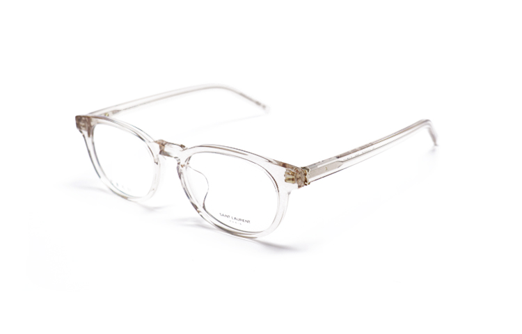 SAINT LAURENT Unisex Optical Glasses with Logo and Irregular Frame Design SL M123/F 圖 9