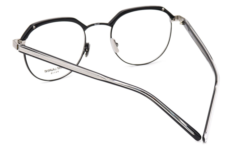 SAINT LAURENT Unisex Round Metal & Acetate Optical Glasses SL124-004 圖 5