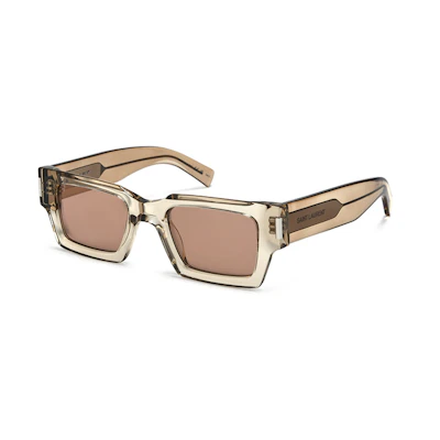 SAINT LAURENT Unisex SL 572 Irregular Sunglasses - Stylish Slimming Design SL 57200